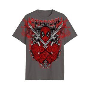 Marvel Deadpool Dead Swords, Mens Graphic Tee